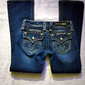 ROCK REVIVAL CELINE BOOT CUT JEANS